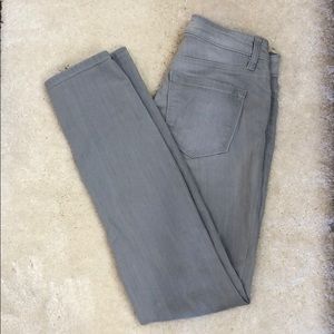 Ann Taylor Loft modern skinny light grey denim